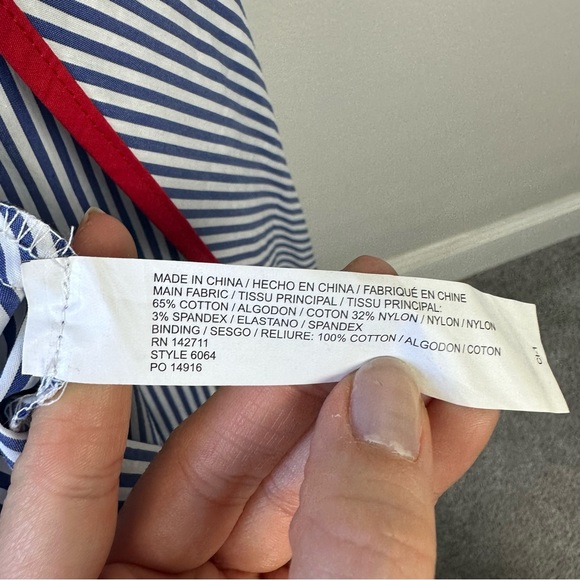 Draper James Eloquii Striped Wrap Dress - Picture 6 of 6